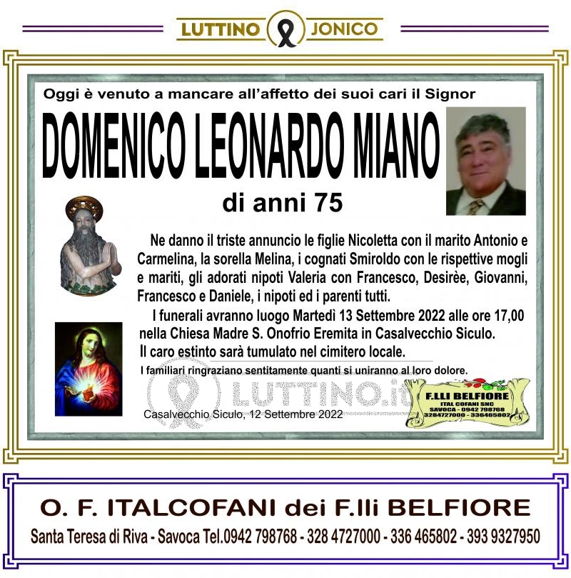 Domenico Leonardo  Miano 